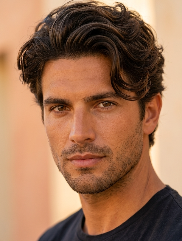 Man with healthy hair